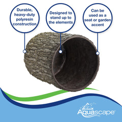 Aquascape open-base view showing easy access and concealed equipment storage benefit