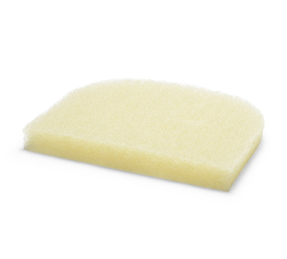 Aquascape front view of replacement poly-fiber filter mat showing size and texture, improves filtration