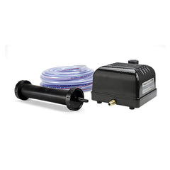 Aquascape compressor kit front view showing durable housing and quiet feet for reliable outdoor use