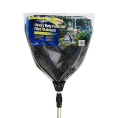 Aquascape front view of pond net showing full frame and handle, easy debris removal
