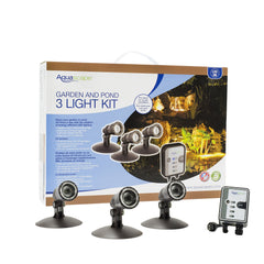 Aquascape LED fixture close-up highlighting sealed durable construction