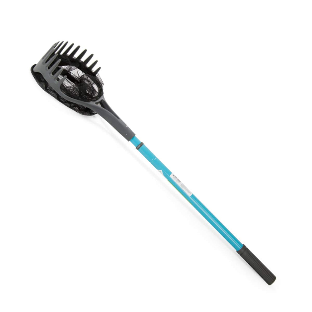 Aquascape Pond Shark extended telescoping handle at full length for safe reach