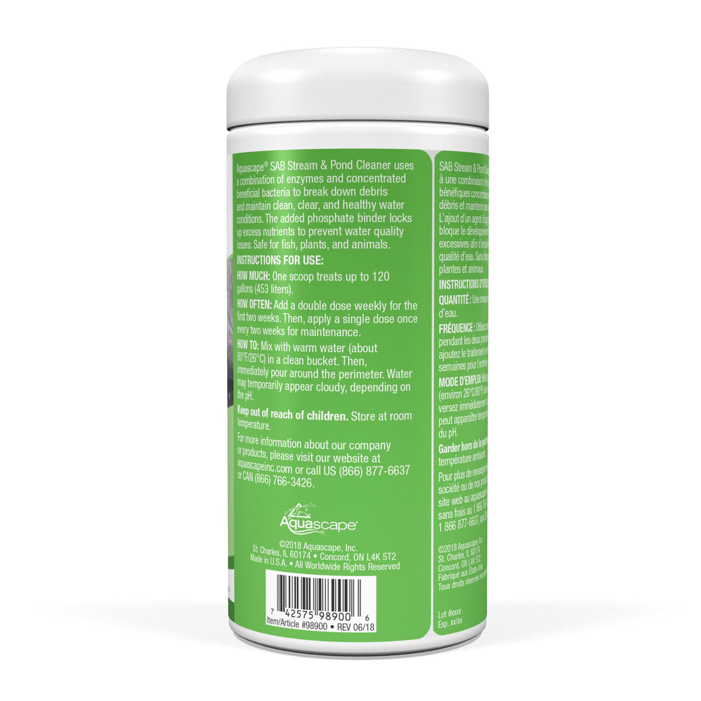 Aquascape powder texture close-up highlighting easy dosing benefit