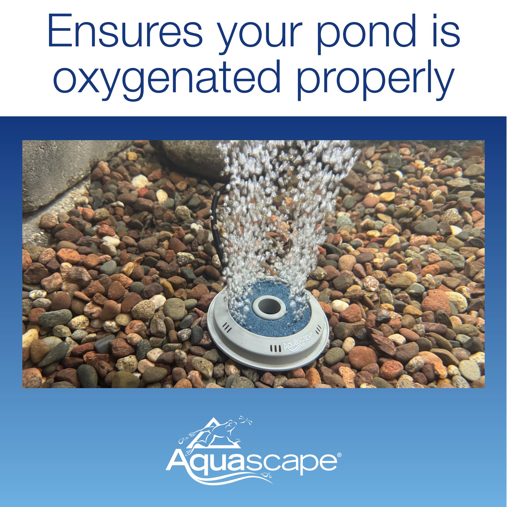 Aquascape pump with silicone airline and check valves ready for fast installation