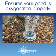 Aquascape pump with silicone airline and check valves ready for fast installation