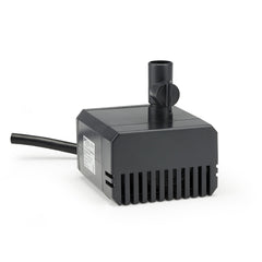 Aquascape pump installed in fountain demonstrating quiet reliable flow benefit