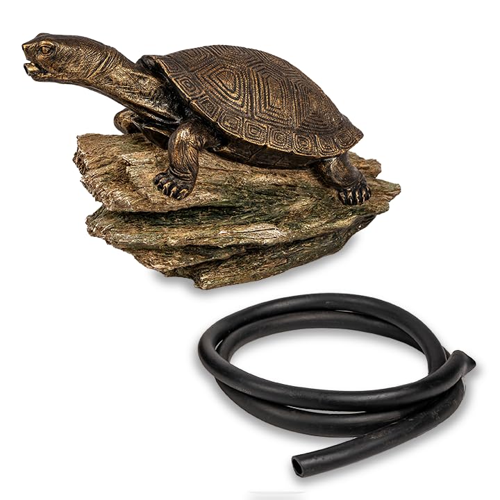 Aquascape side profile showing 11.5-inch length and compact garden-friendly size