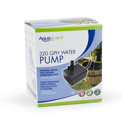 Aquascape pump next to hand for scale showing small footprint and easy handling