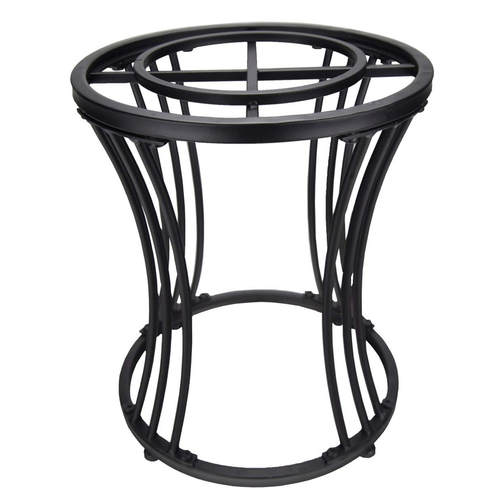 Aquascape stand front view showing matte black finish and modern styling benefits display