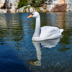 Aquascape swan anchor tab detail for secure placement and stability