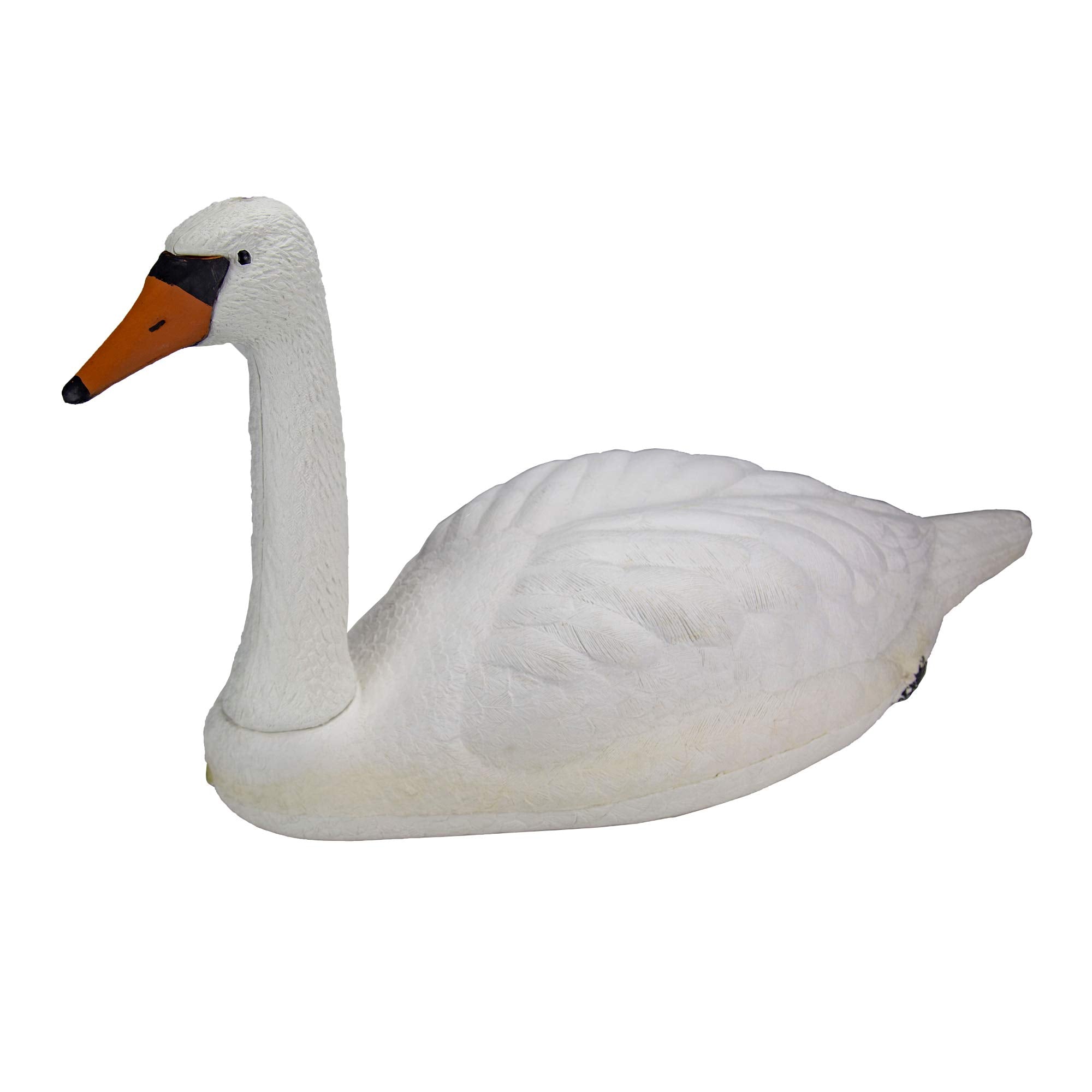 Aquascape swan beside backyard pond demonstrating protective benefit
