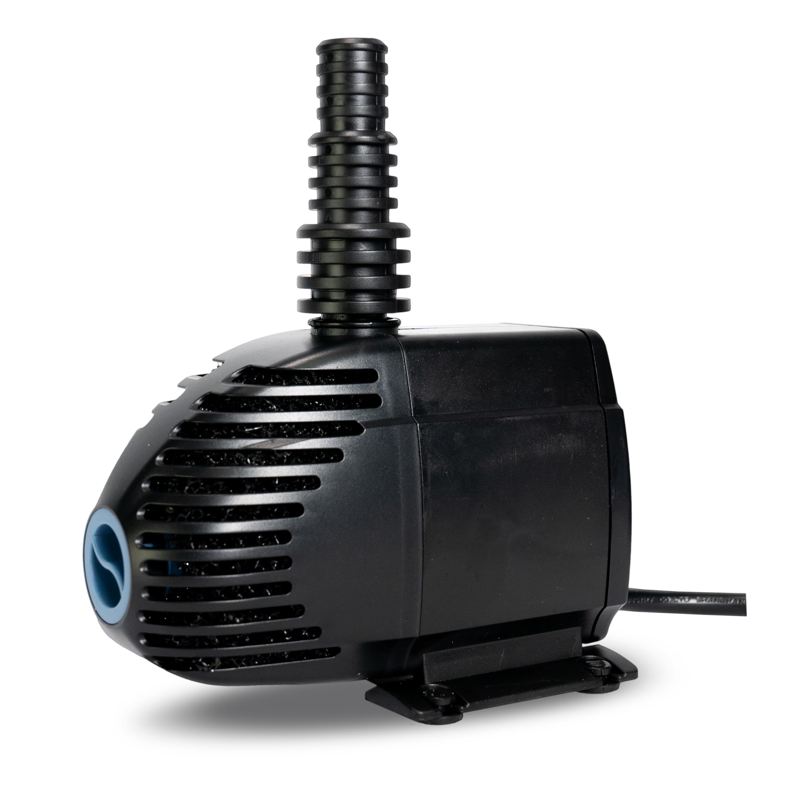 Aquascape Ultra Pump 800 front view showing compact design and stable base, energy-saving benefit
