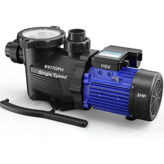 AQUASTRONG front view of pump showing durable housing and high-flow intake benefit