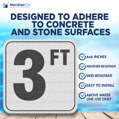 Aquatic Custom Tile close-up texture showing skid-resistant surface for safer wet decks