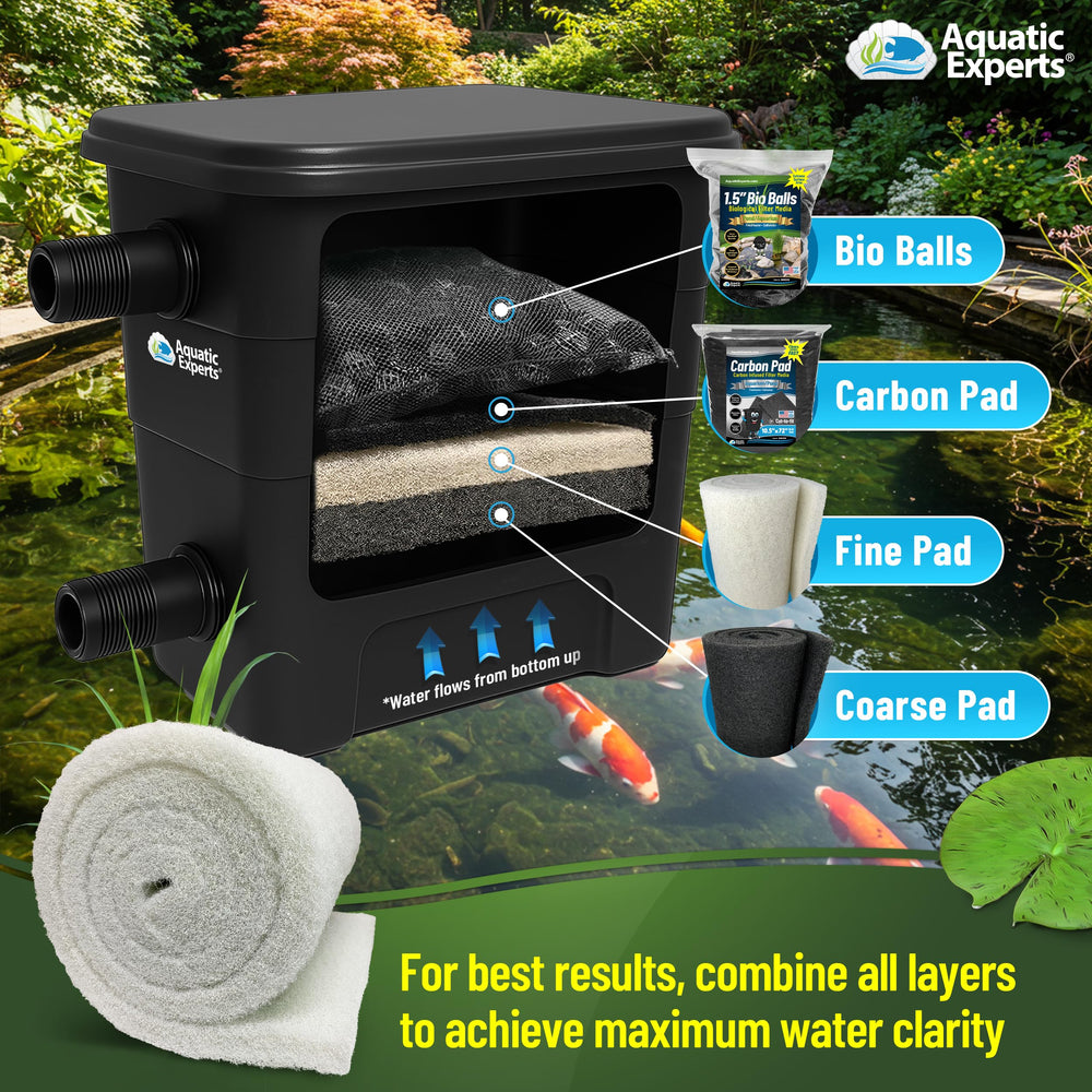 Aquatic Experts trimmed pad placed in skimmer demonstrating customizable fit benefit