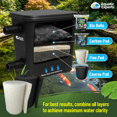 Aquatic Experts pad trimmed to fit a skimmer, demonstrating easy custom sizing benefit