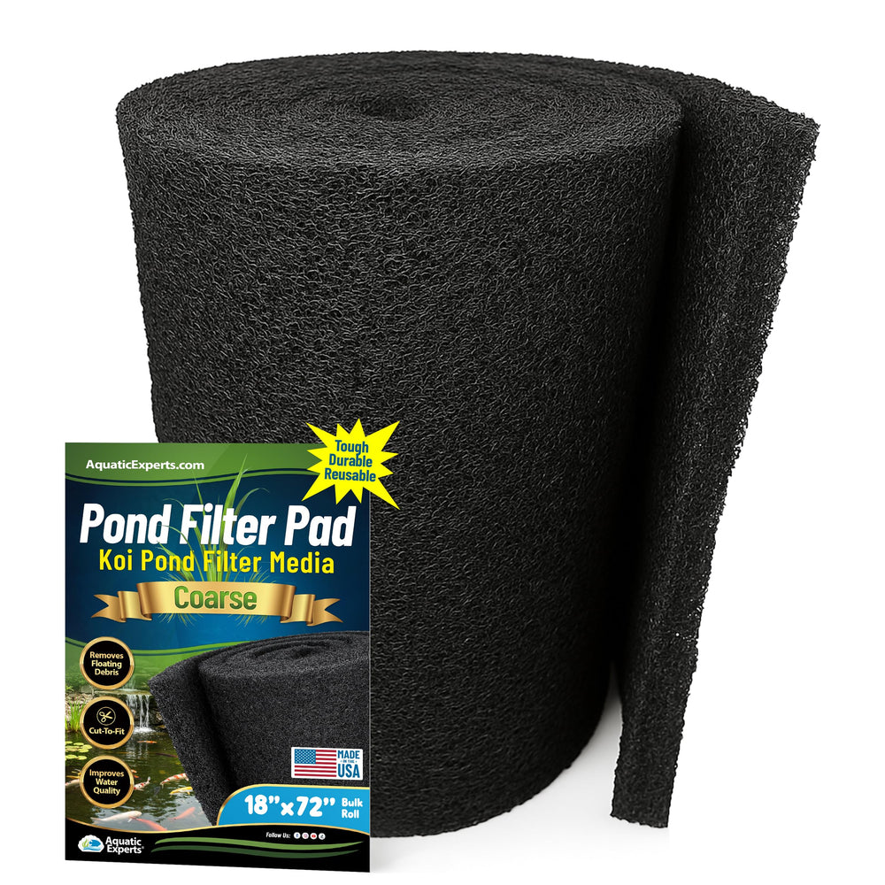 Aquatic Experts front view of the coarse filter roll showing full bulk size and usability