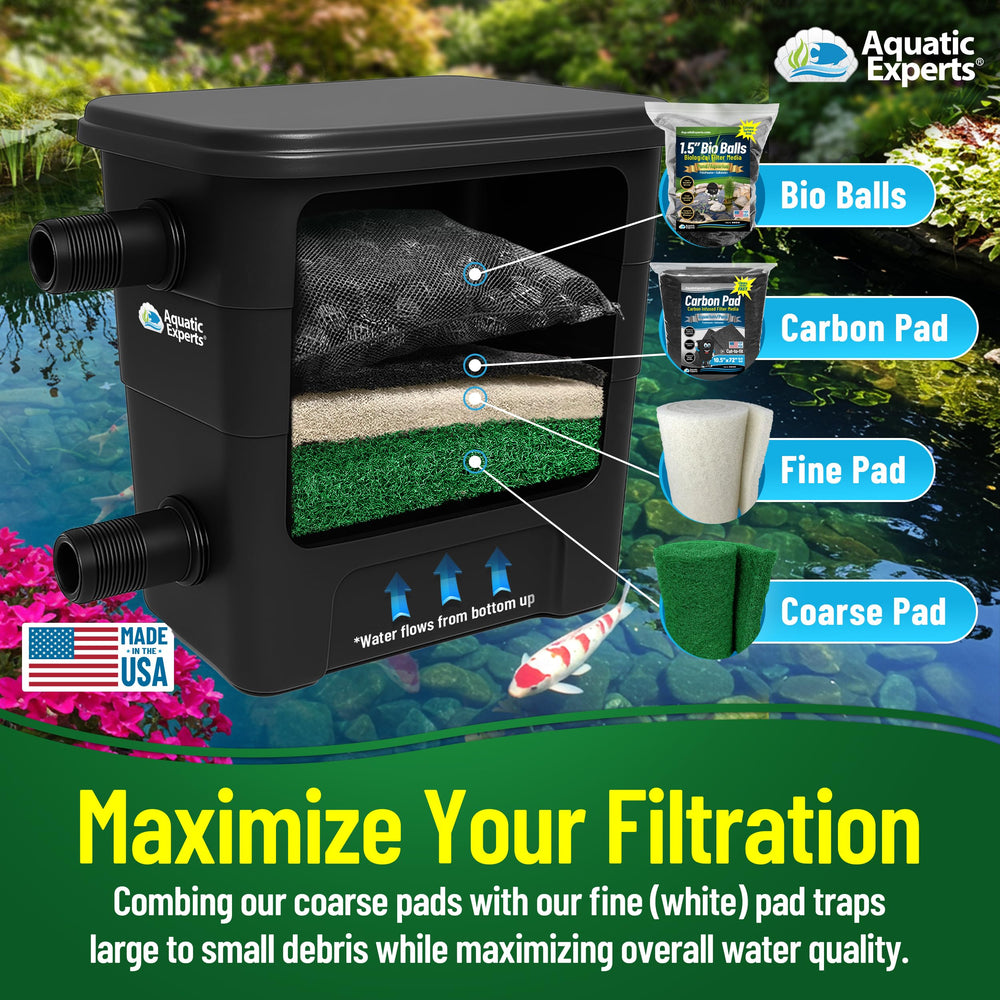 Aquatic Experts being rinsed with hose showing easy cleaning and reuse benefit