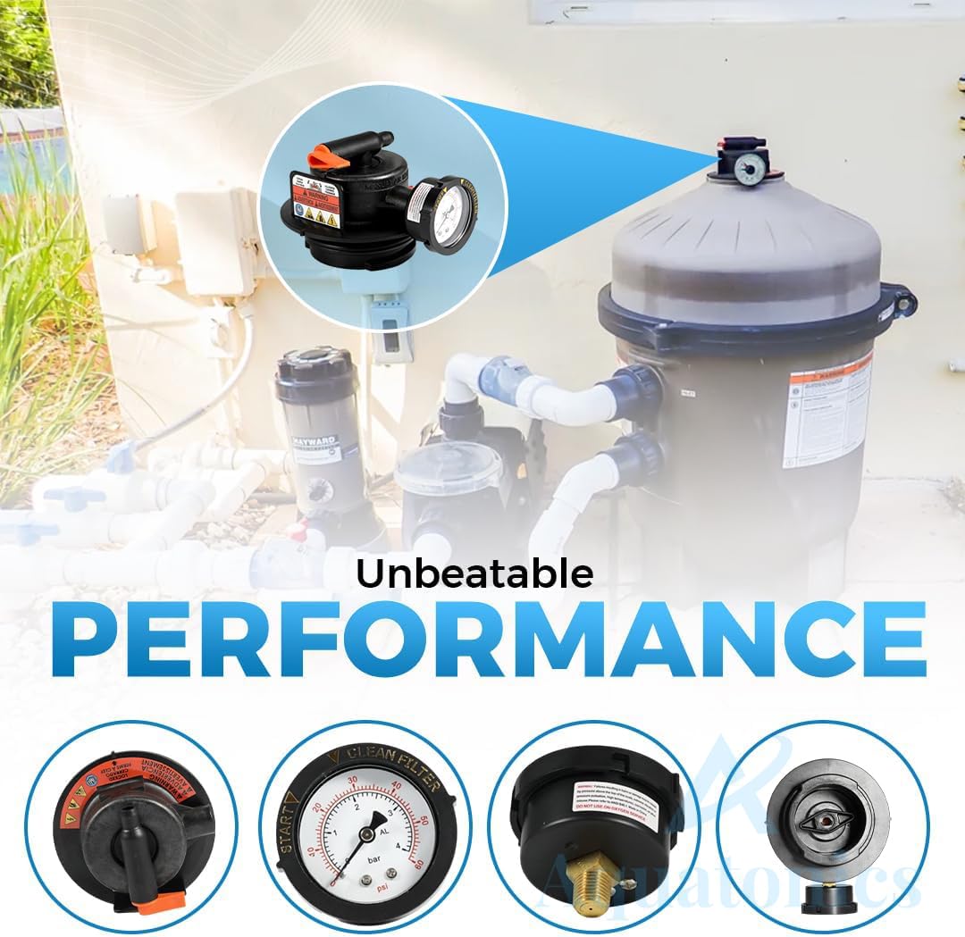 Aquatonics installed on SwimClear filter demonstrating restored water flow