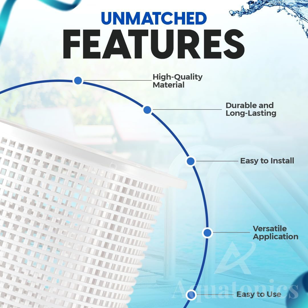 Aquatonics bright white basket at waterline improving visibility for maintenance
