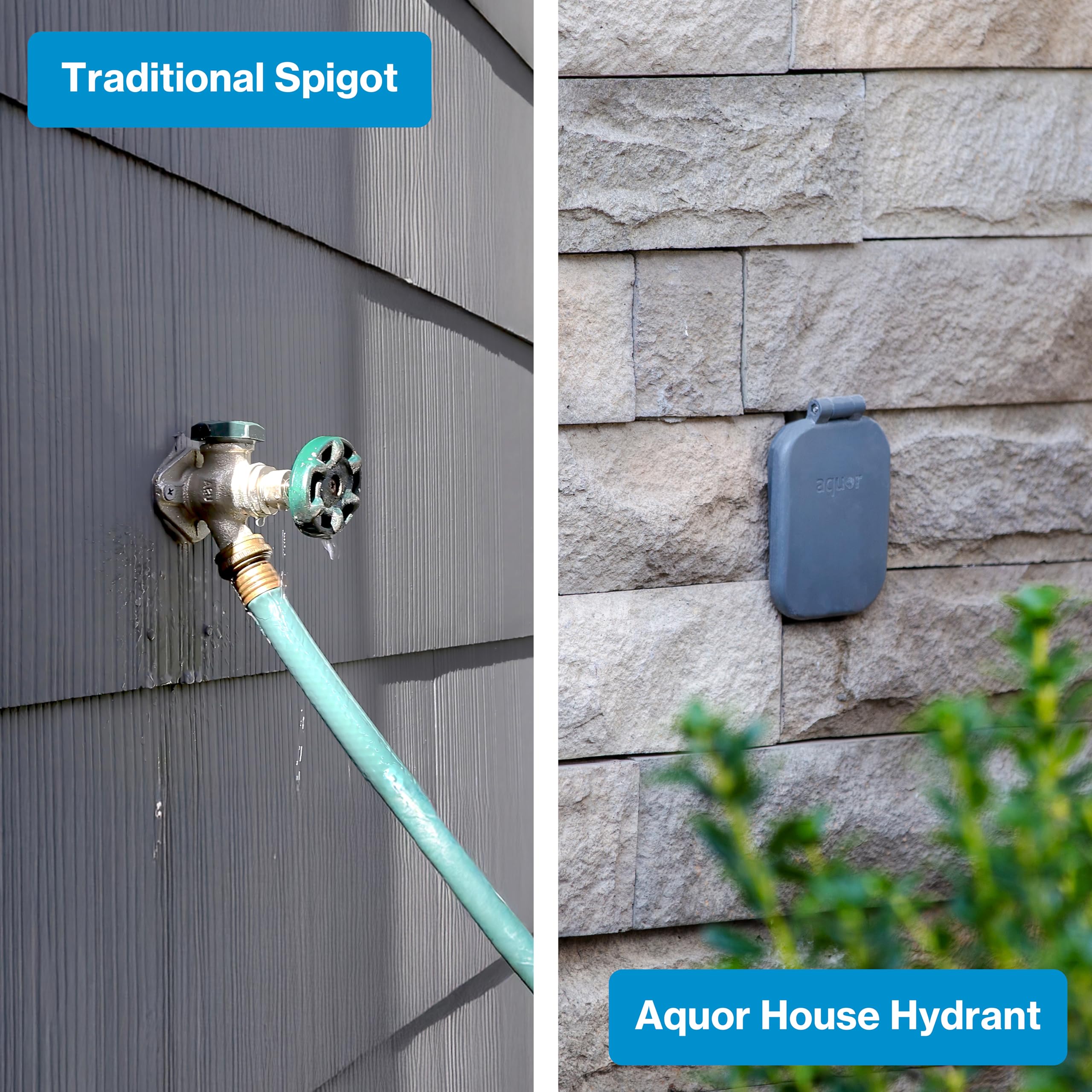Aquor installed in wall showing correct install depth and scale benefit