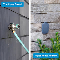 Aquor installed in wall showing correct install depth and scale benefit