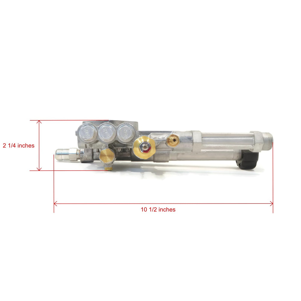 AR ANNOVI REVERBERI closeup of unloader valve demonstrating pressure control function