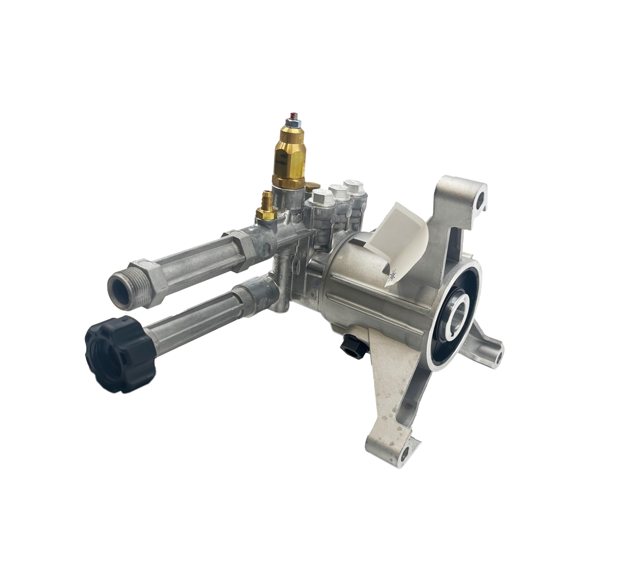 AR Annovi Reverberi pump held in hands for scale showing compact, serviceable size