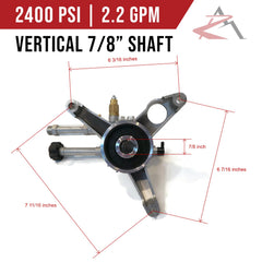 AR Annovi Reverberi side mounting flange visible for direct engine attachment benefit