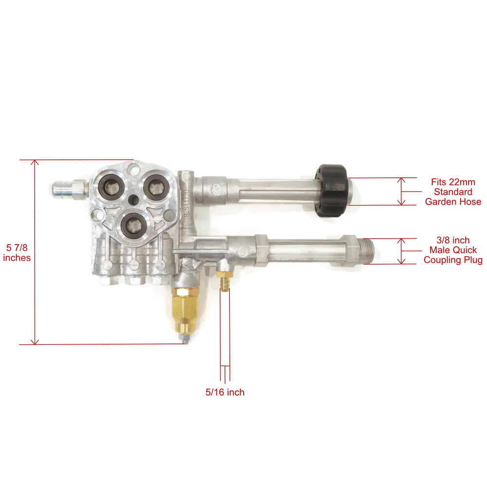 AR ANNOVI REVERBERI side profile highlighting ports and mounting pattern for easy alignment