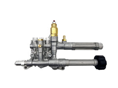 AR Annovi Reverberi thermal relief valve and brass unloader protecting pump from heat and pressure