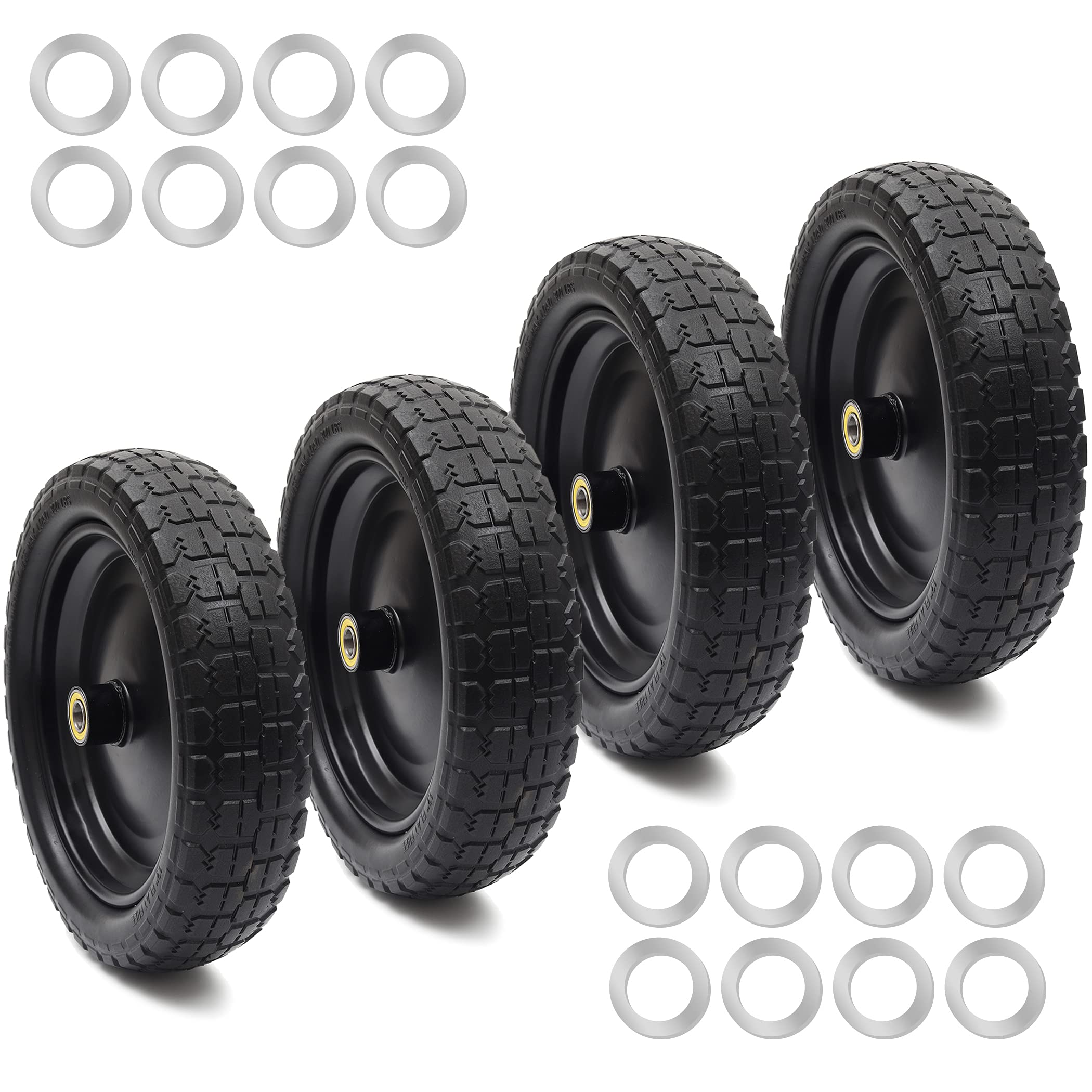 AR-PRO 13-inch wheel front view showing full tire and rim, durable replacement