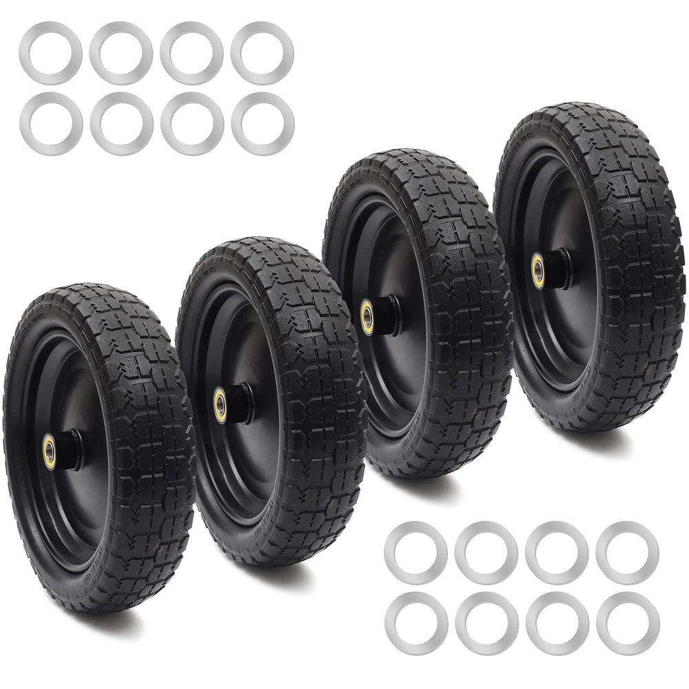 AR-PRO 13-inch wheel front view showing full tire and rim, durable replacement