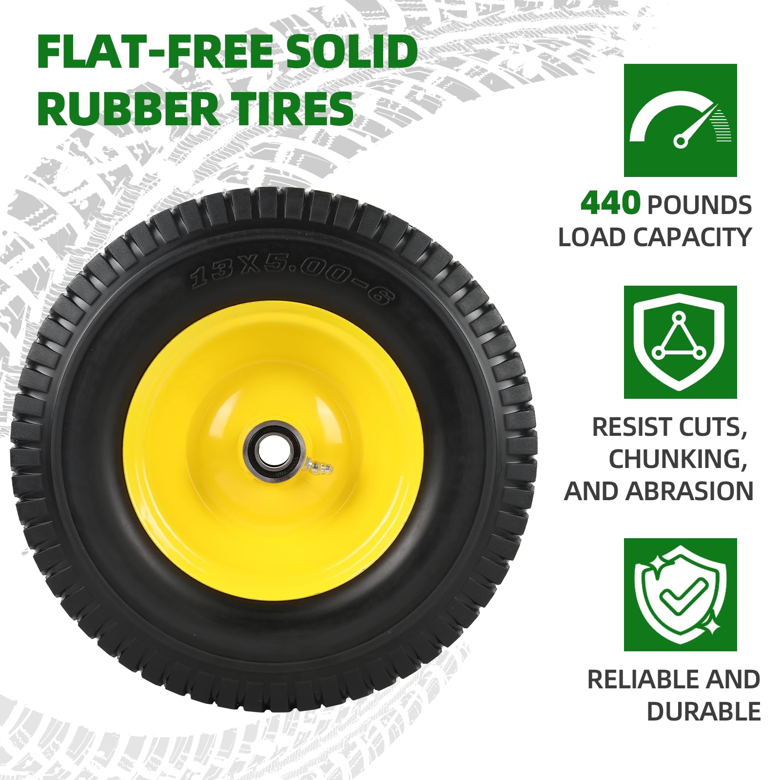 AR-PRO included 5/8 and 1/2 bearings with axle sleeves for adaptable installation