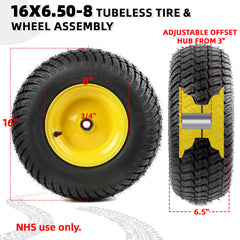 AR-PRO close-up of S-Turf tread highlighting lawn-friendly traction and reduced turf damage