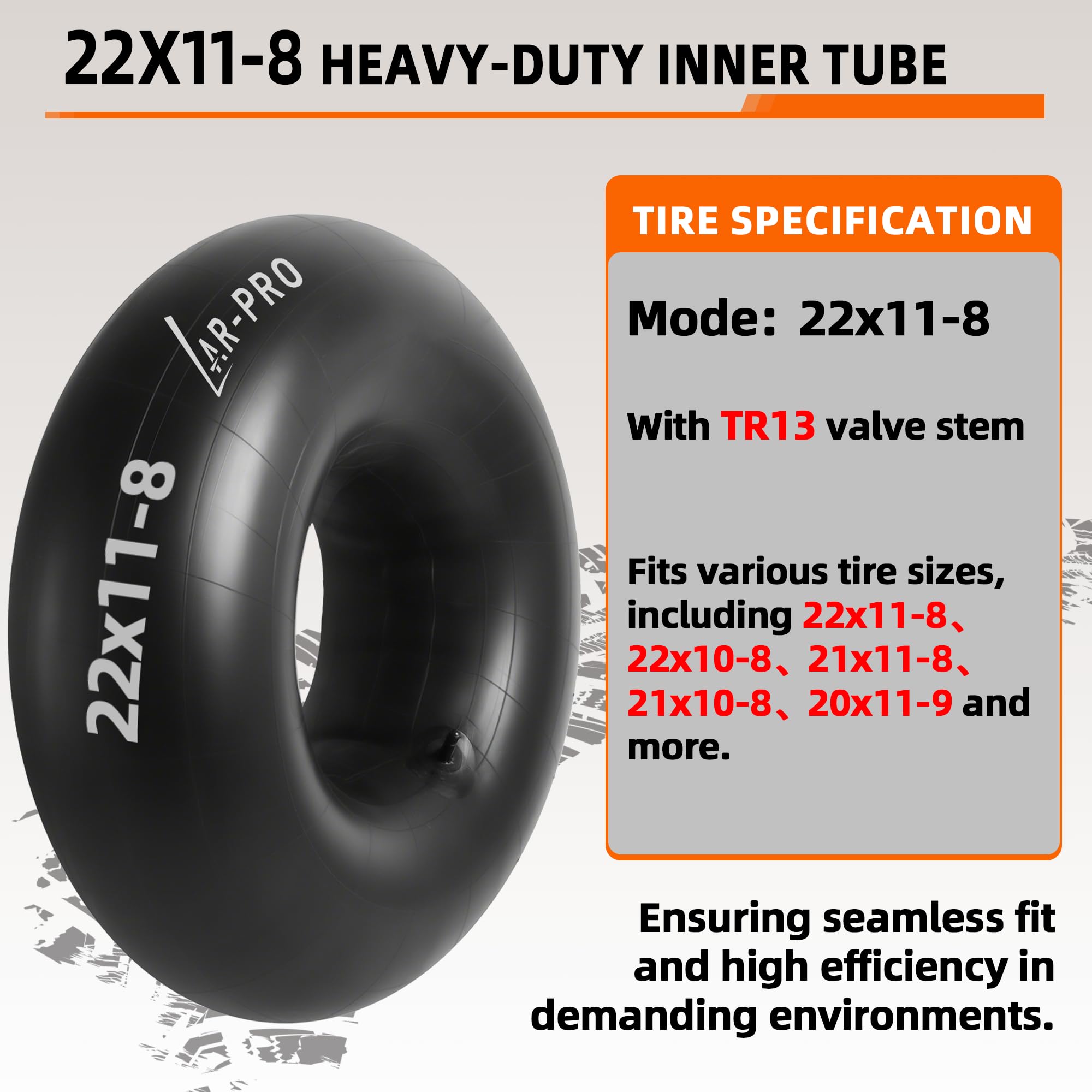 AR-PRO close-up TR13 straight valve stem for quick inflation and reliable seal