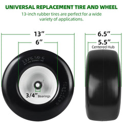 AR-PRO close-up of tread and sidewall showing solid rubber that resists punctures