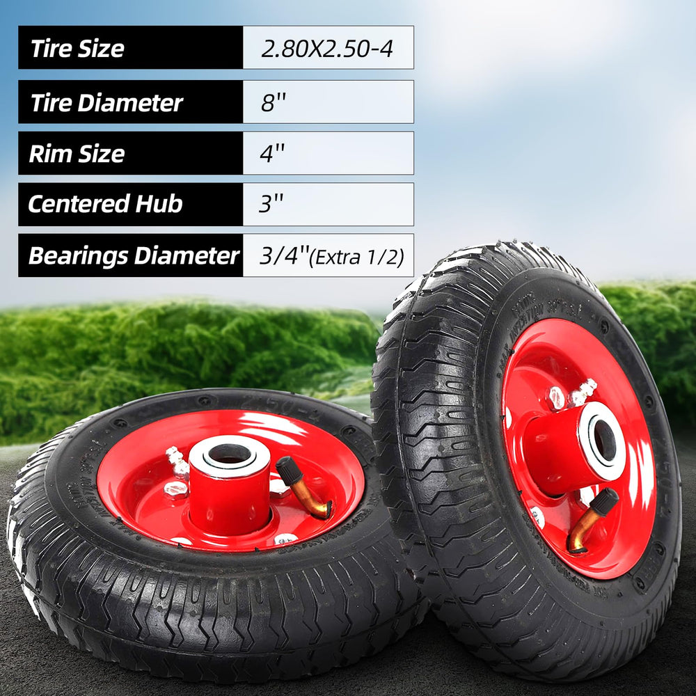 AR-PRO close-up of tire tread and valve stem showing durable tread and easy inflation benefit