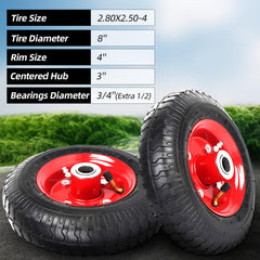 AR-PRO close-up of tire tread and valve stem showing durable tread and easy inflation benefit
