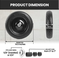 AR-PRO close-up tread pattern illustrating non-marking traction and longevity benefit