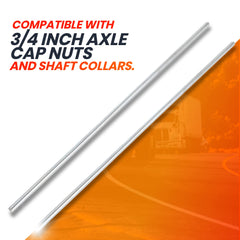 AR-PRO rod end profile showing smooth diameter for secure nut and collar fit