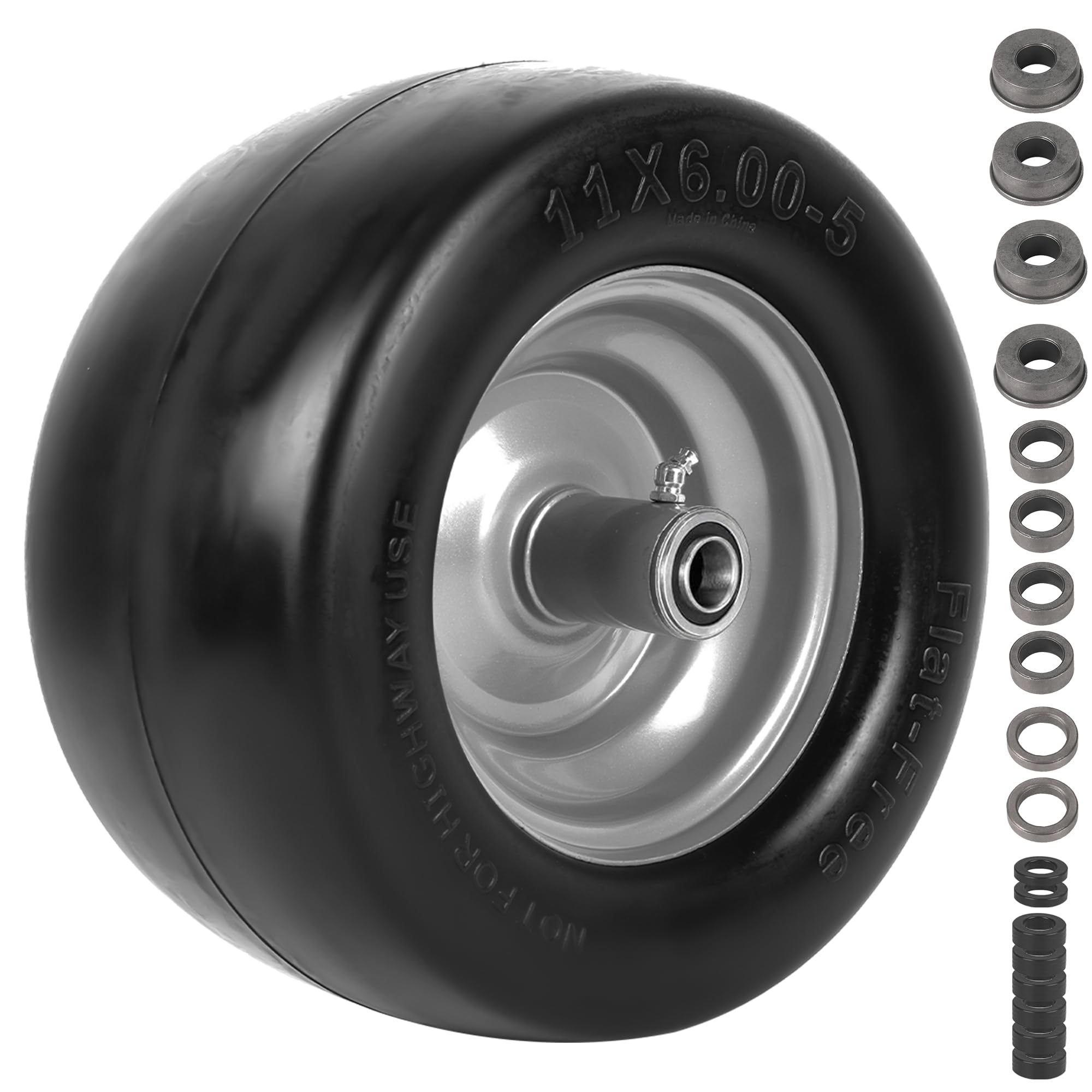 AR-PRO front assembly front view showing wheel and tire, durable replacement