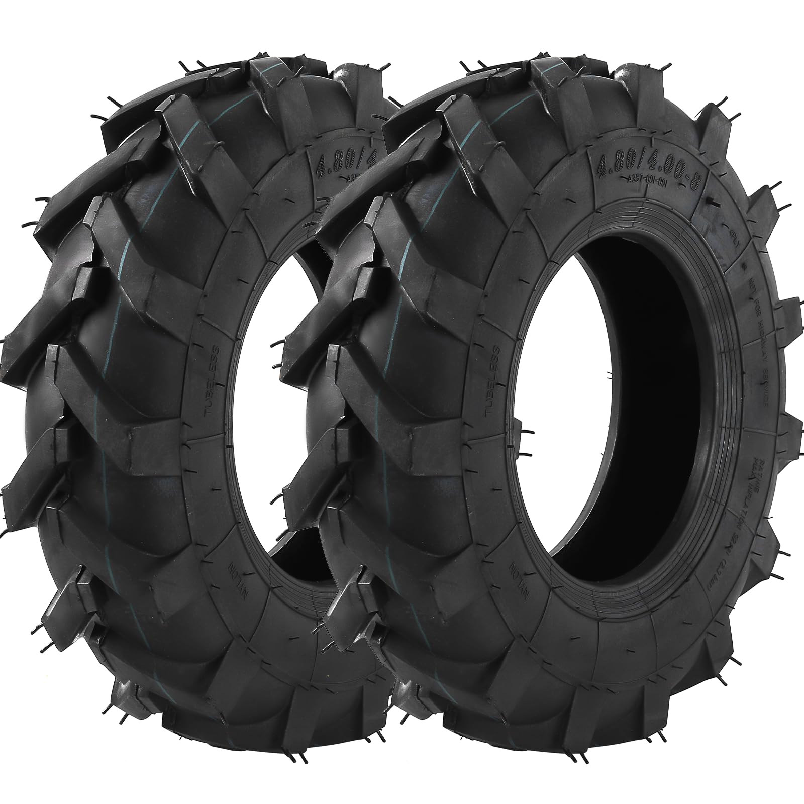 AR-PRO front view of both tires showing tread and shape for reliable replacement