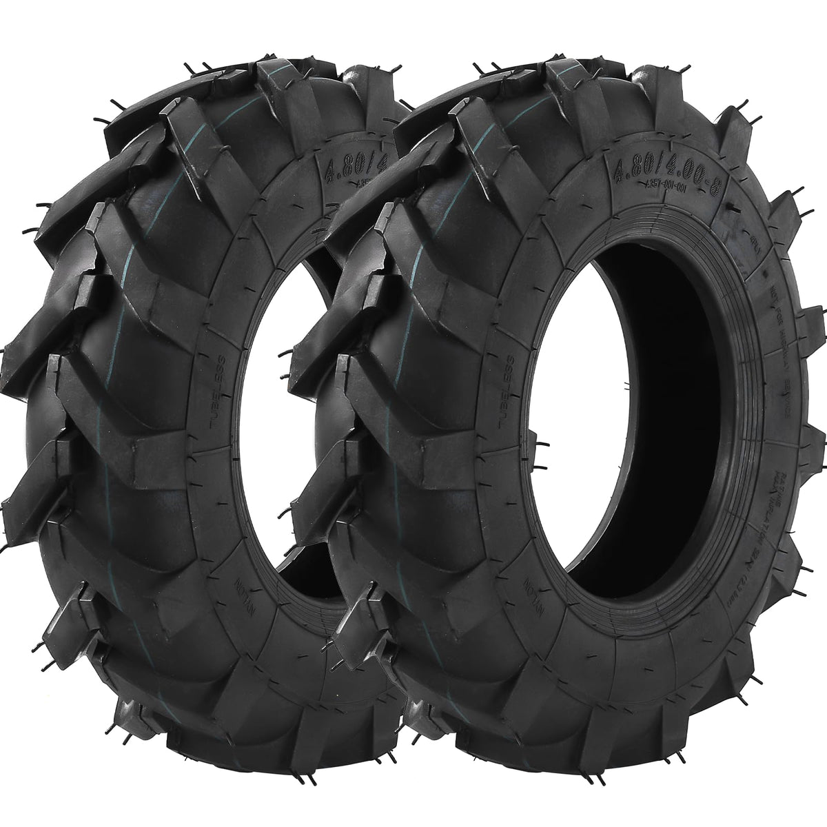AR-PRO front view of both tires showing tread and shape for reliable replacement