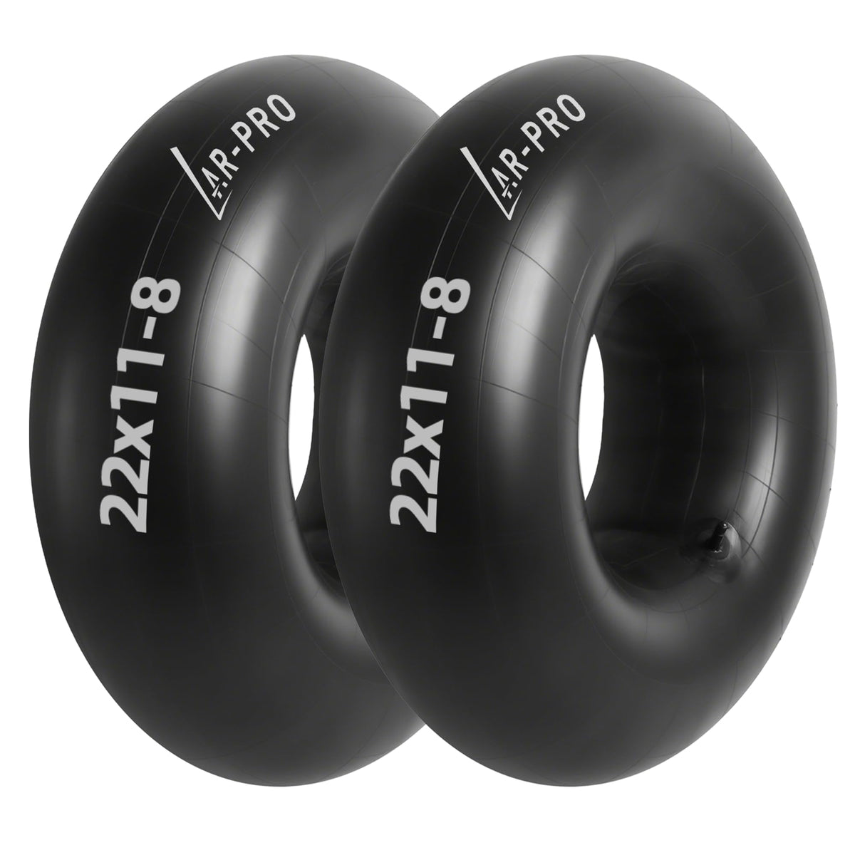 AR-PRO front pack showing two inner tubes and labels, durable replacement benefit