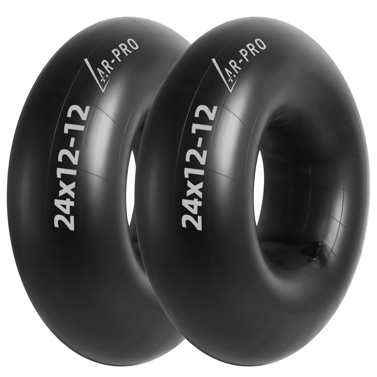 AR-PRO front view of 24x12x12 inner tube showing labeling and value