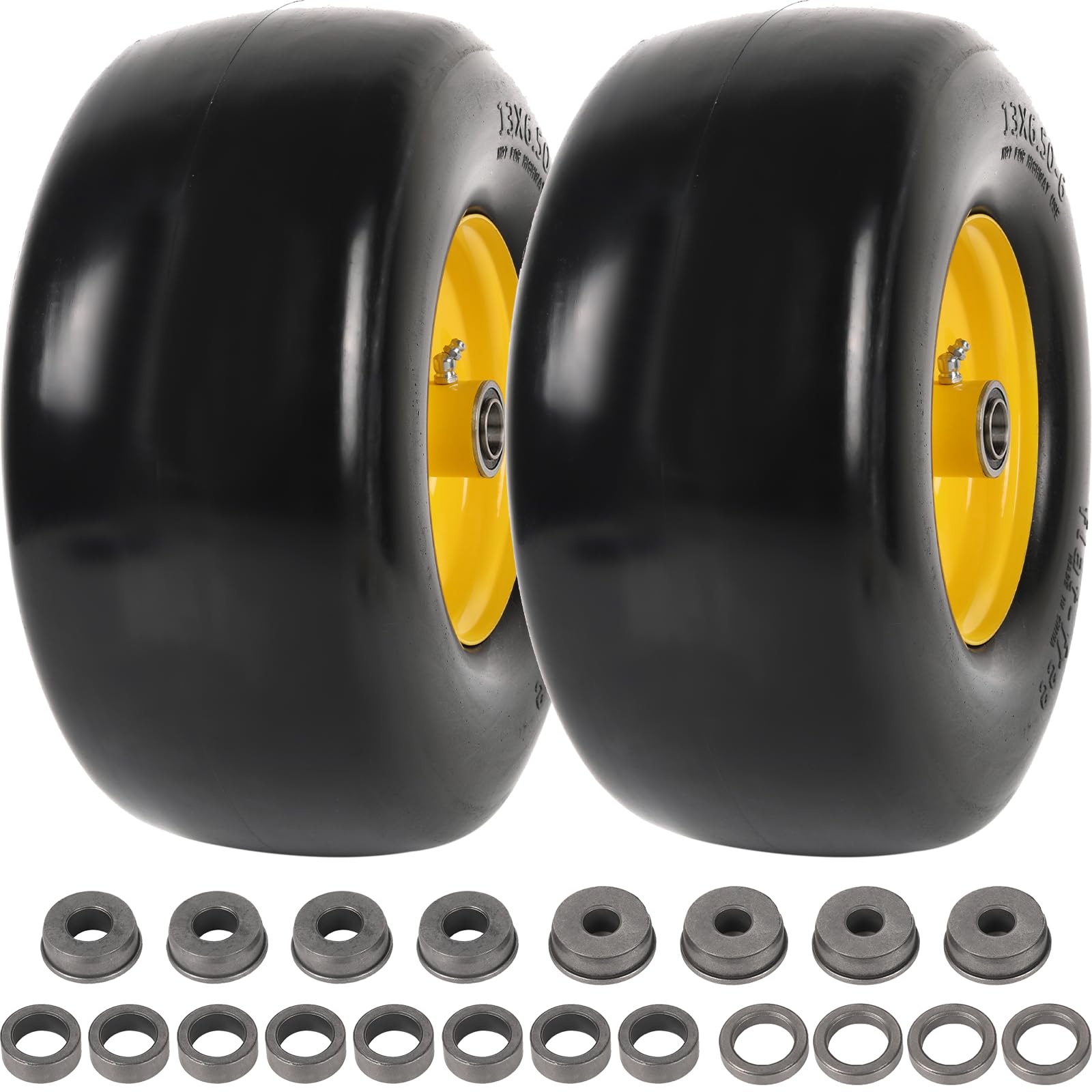AR-PRO front wheel assembly showing tire and rim, ready to install