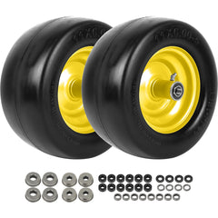 AR-PRO front view of wheel assembly showing solid polyurethane tread and rim benefit durability