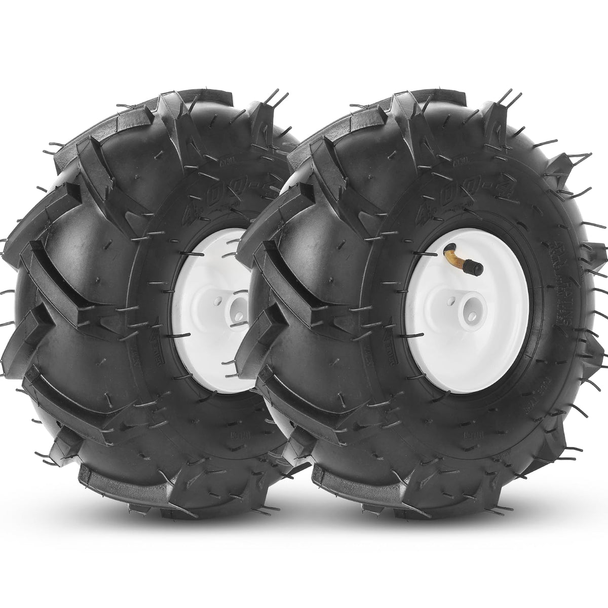 AR-PRO front view of assembled 11x4.00-4 wheel showing rim and tire for easy identification and fit
