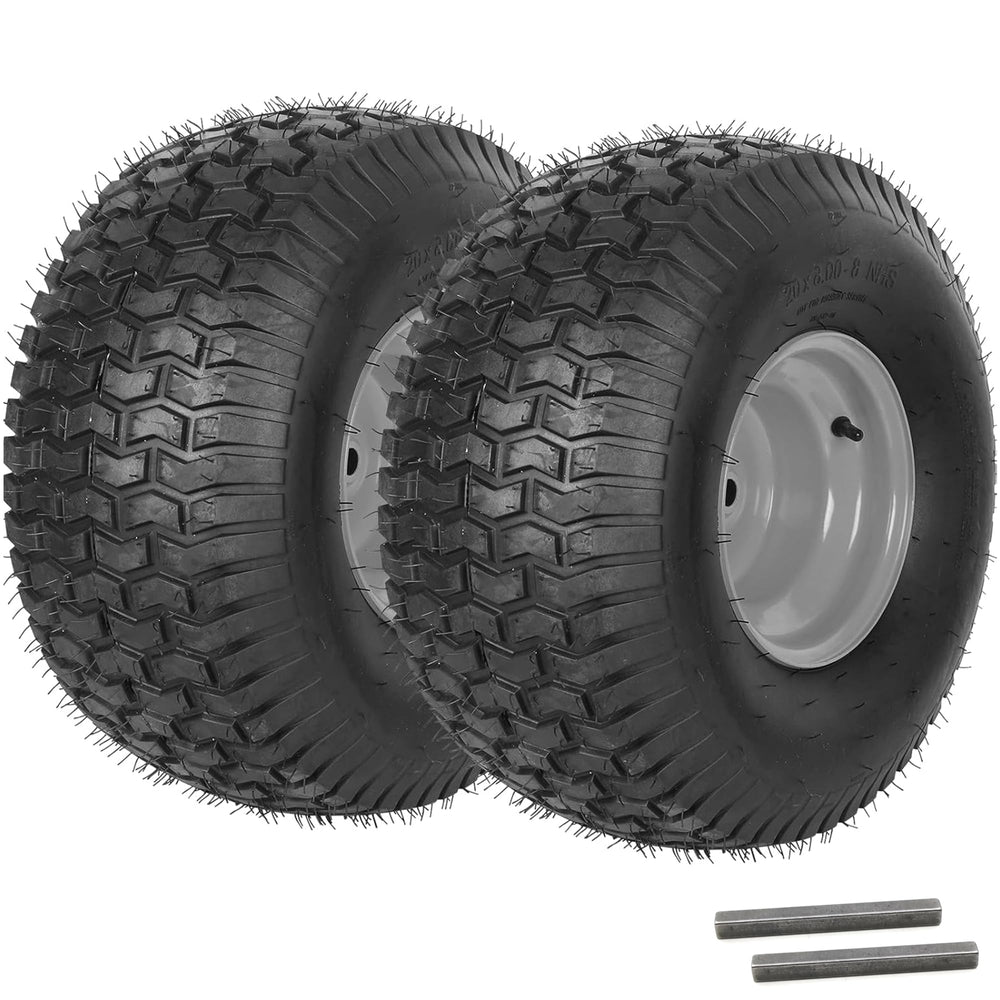 AR-PRO front view of two premounted rear wheel assemblies showing ready-to-install convenience